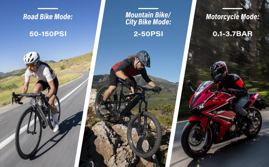 Family Cycling Essential: One Pump for All Bikes, E-Bikes & Motorcycles