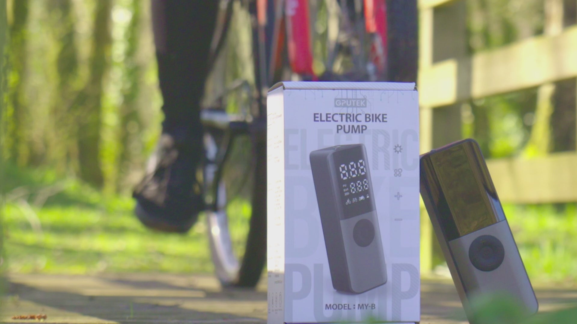 GPUTEK BG01 Bike Electric Air Pump: 150Psi Portable Bicycle